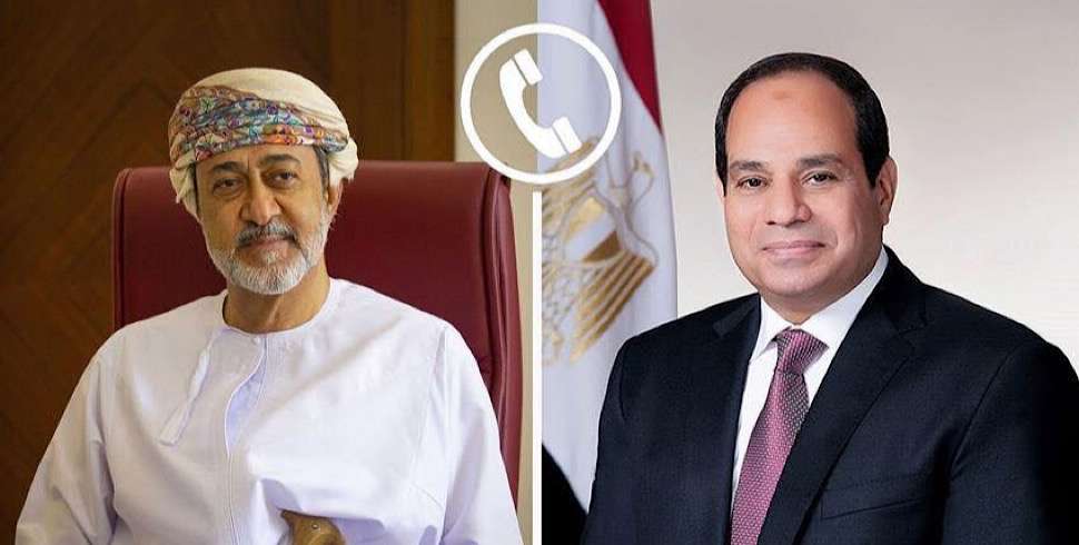 Egypt and Oman leaders urge de-escalation, peace in the region