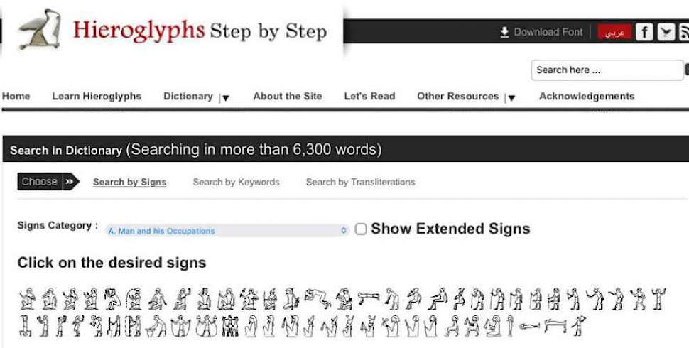 A modern journey with Hieroglyphs Step by Step