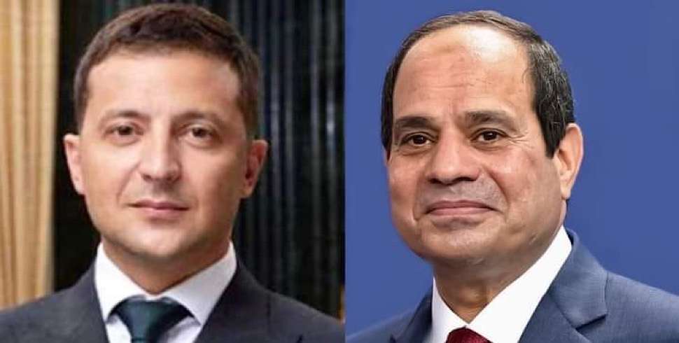 Egyptian and Ukrainian leaders review global crises, stress need for peaceful solutions