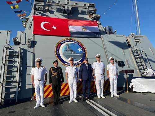 Turkish naval ship TCG Büyükada visits Alexandria Port