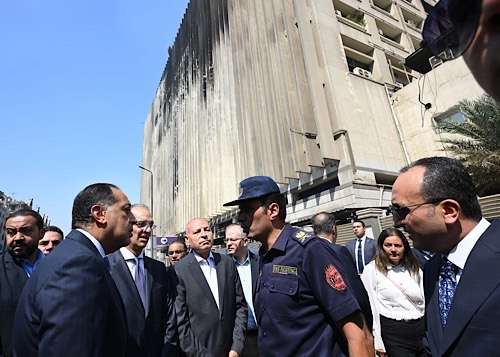 Egyptian PM visits Ramses Central following major fire