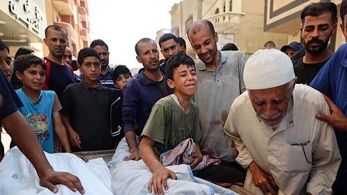 Children killed collecting water in Israeli airstrike