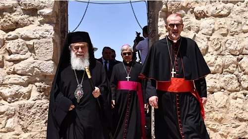 Holy Land religious leaders visit Gaza following Church attack