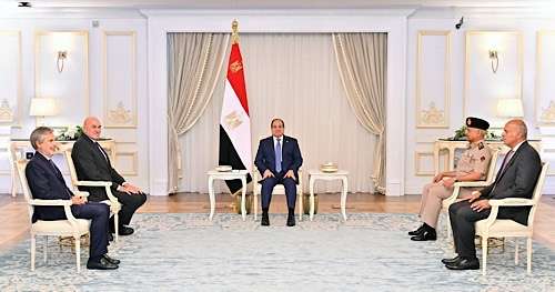 Egyptian leader receives Italian defense minister to boost bilateral, regional cooperation