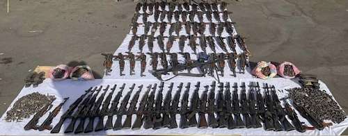 Egyptian authorities seize large cache of illegal firearms