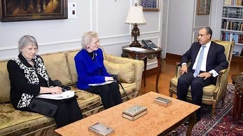 Egypt's Foreign Minister meets The Elders to discuss peace efforts in Gaza