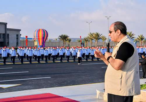 President Sisi inspects Military Academy, engages with cadets on national, regional issues
