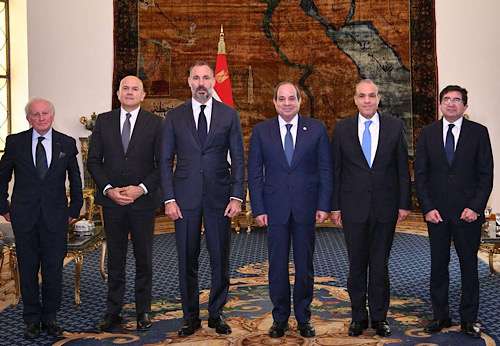 President Sisi welcomes Prince Rahim Aga Khan