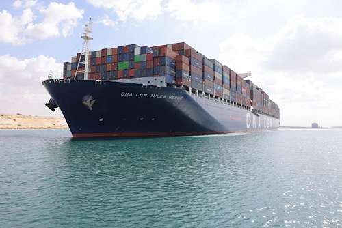 Suez canal ready for mega container ships, welcomes CMA CGM giants