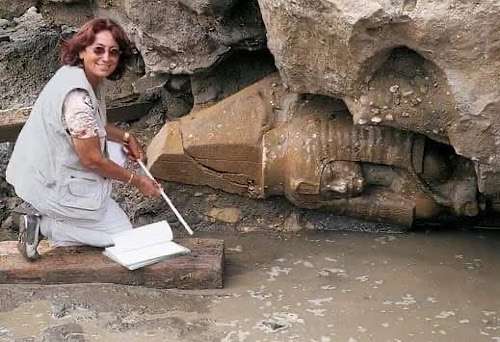 Egyptologist Hourig Sourouzian honored for decades of restoration work at Luxor’s Amenhotep III Temple