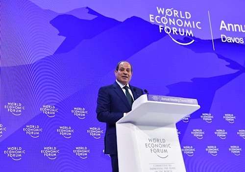 Sisi highlights Egypt’s economic resilience and investment potential at Davos