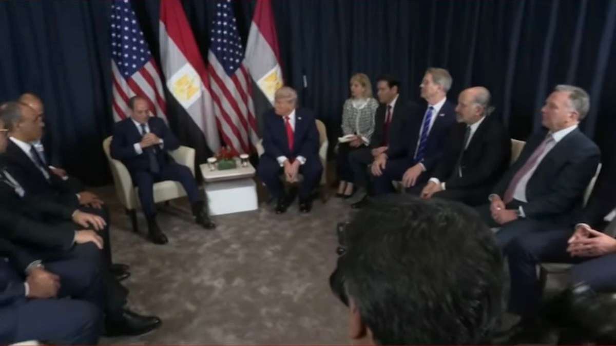Egypt’s President El-Sisi meets Trump at Davos