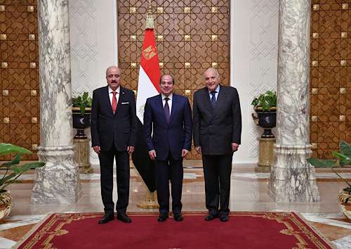 Sisi holds talks with Algerian, Tunisian FMs on regional crises, bilateral ties